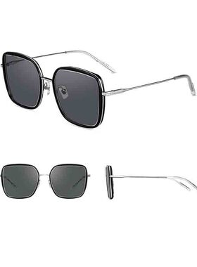 海俪恩新款时代少年团同款黑色方框墨镜女大框太阳眼镜男潮N8122