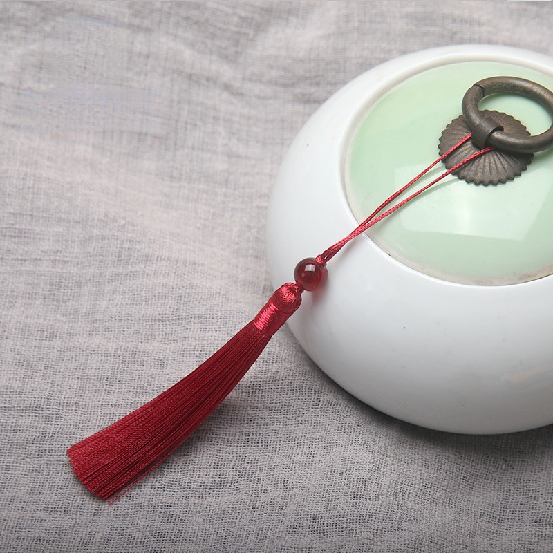 7厘米流苏穗子串珠U盘挂件书签喜糖盒荷包扇坠装饰diy发饰吊穗 - 图0