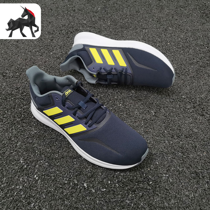 Adidas/阿迪达斯正品春秋新款RUNFALCON男子系带跑步运动鞋EG8611 - 图0