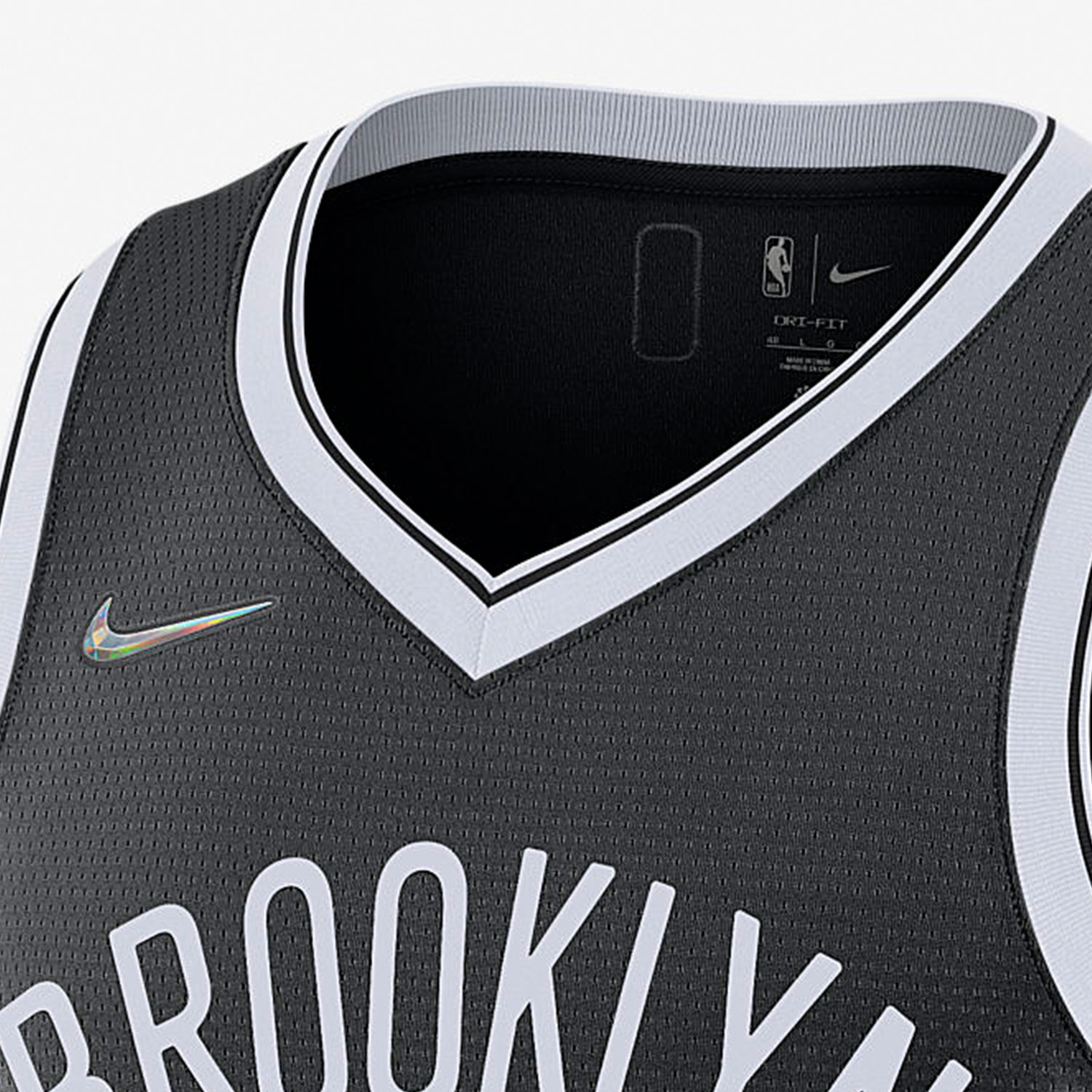 Nike/耐克正品布鲁克林篮网队SW球迷版男子球衣DB3563-018 - 图0