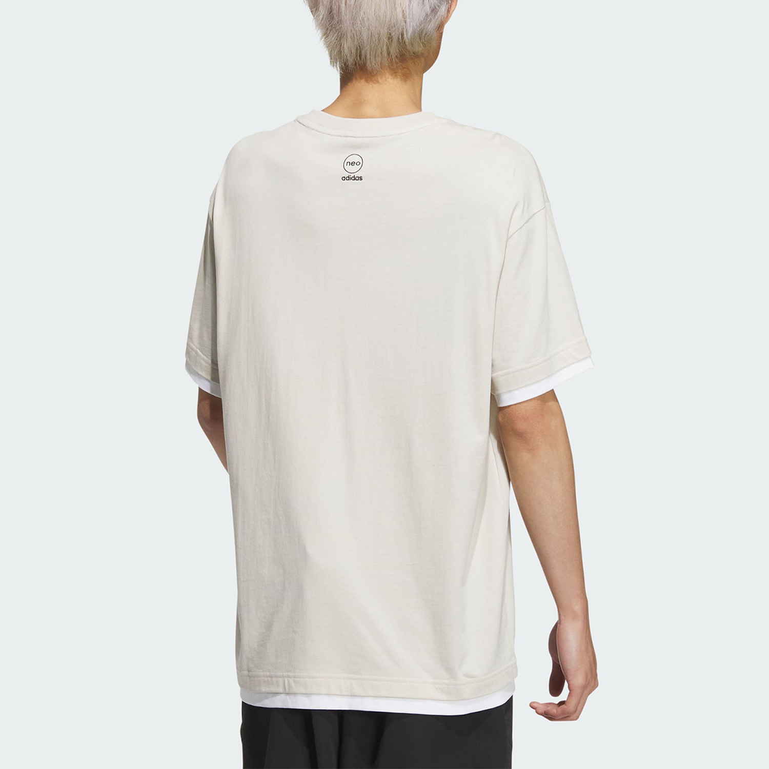 Adidas/阿迪达斯正品NEO男女宽松透气休闲运动短袖T恤IP4042-图1