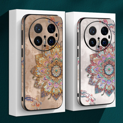 新款贴皮适用华为mate80pro手机壳全包mate70防摔50RS保时捷版高级60pro+简约50e耐脏40图腾花纹30pro男女款 - 图1