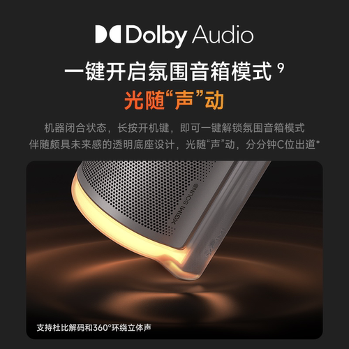 【户外影院 露营投影机】极米Play6e高亮高清1080P家用便携手机投屏卧室客厅听歌氛围音箱政府补贴科技投影仪 - 图1