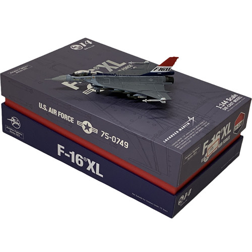 S14 1/144 美国空军 F16XL战斗机 F-16XL XL-1原型75-0749 合金 - 图3