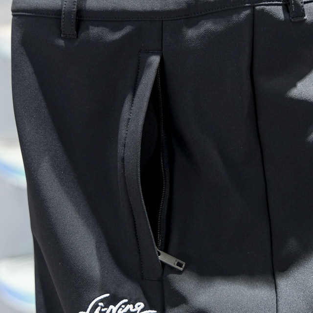 Li Ning straight-leg women's fleece warm sports trousers