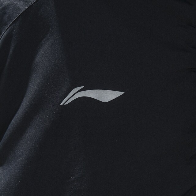 Li Ning Zipper Men's Short Polyester Fiber Cotton Clothes