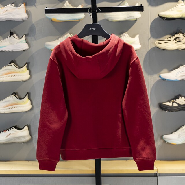 Li Ning Women's Hooded Forbidden City Collaboration Pullover Sweatshirt
