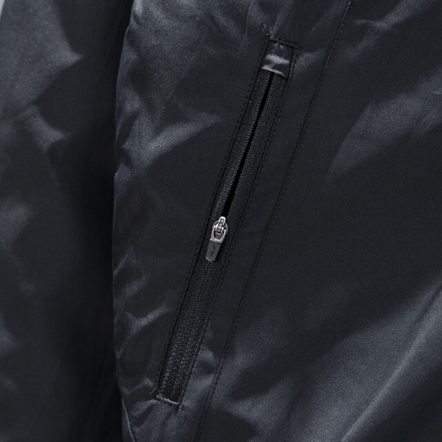 Li Ning Zipper Men's Short Polyester Fiber Cotton Clothes