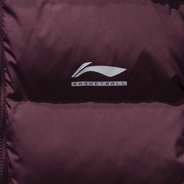 Li Ning Zipper Men's Short Polyester Fiber Cotton Clothes