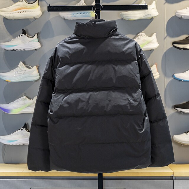 Li Ning warm standing collar short women's down jacket