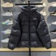 Li Ning warm hooded short women's down jacket