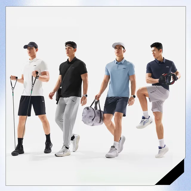 Li Ning short-sleeved POLO shirt with icy feel and comfortable sun protection
