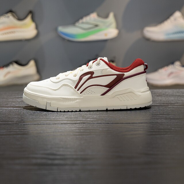 Li Ning lacing women's board shoes low top casual shoes