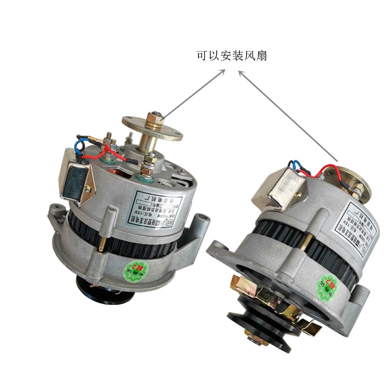 农用车三轮四轮拖拉机12V14VJF11硅整流交流柴油机加长双头发电机-图1