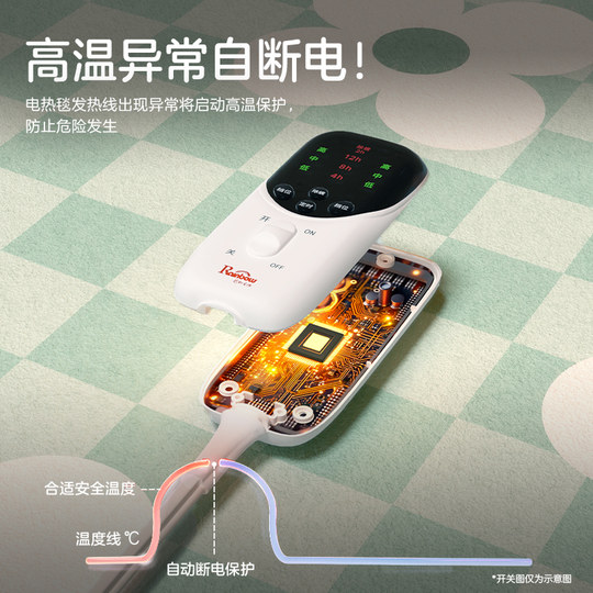 彩虹生活电热毯双人双控单人电褥子家用正品官方旗舰店2025新款