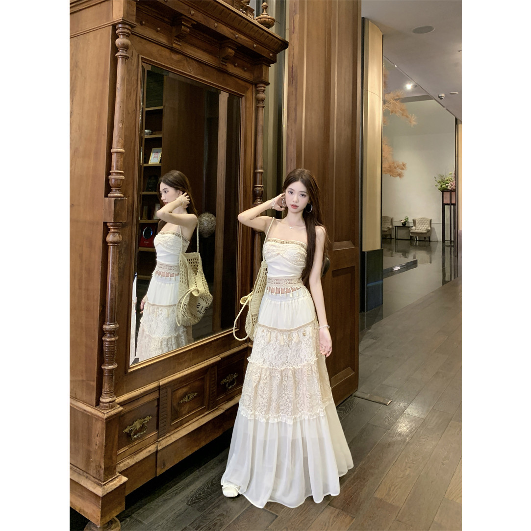 波西米亚复古民族风镂空开衫+吊带流苏上衣+蕾丝跳舞半身裙三件套,淘宝优惠券,粉丝福利购,淘宝优惠卷