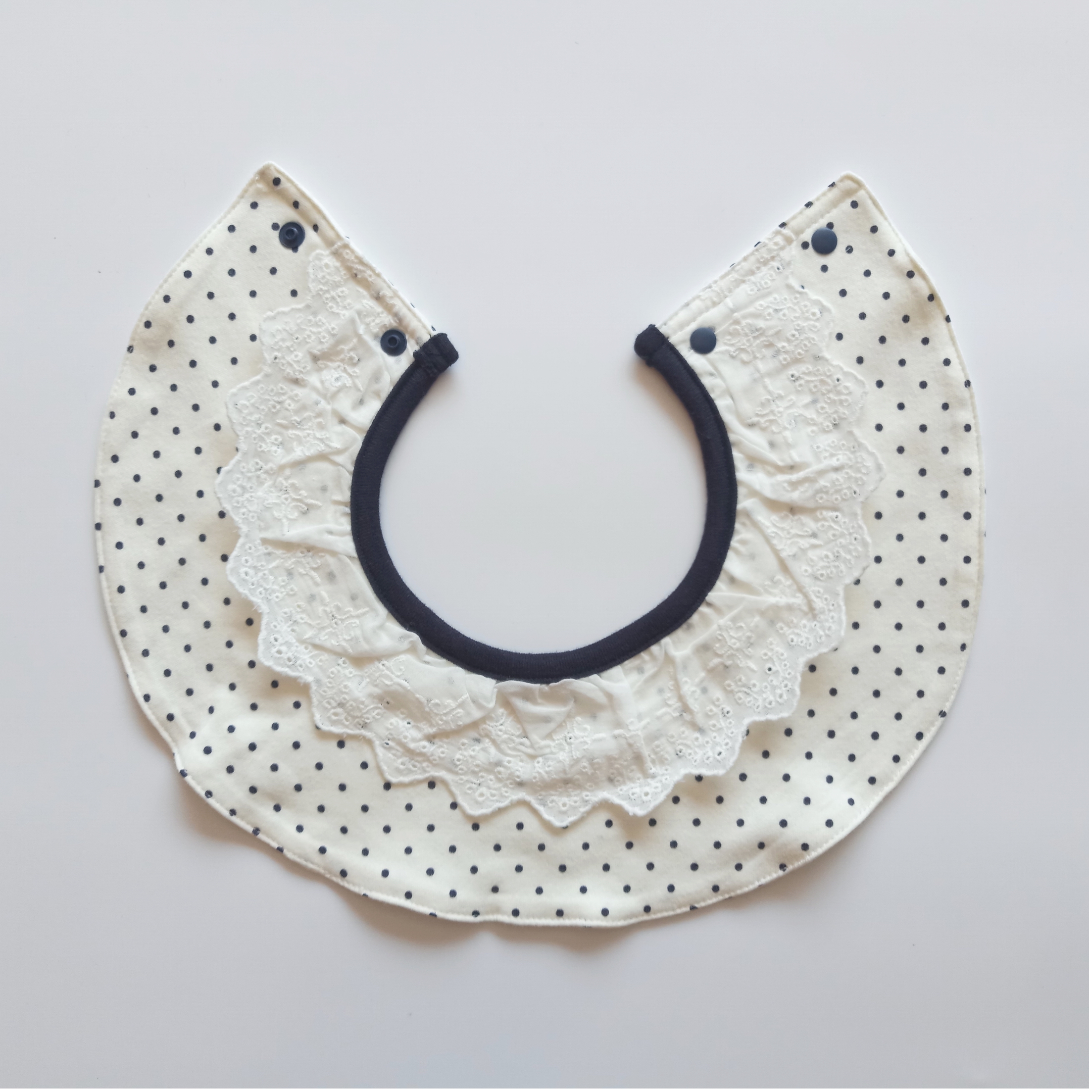 Lace lace pure cotton 360 degree children's baby saliva towel bib small petal collar daily single bow bib