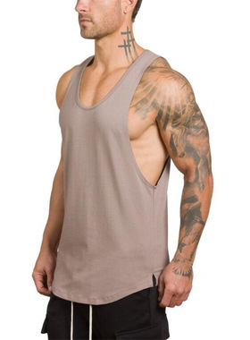Men's vest solid color summer V-neck男装背心纯色夏季V领