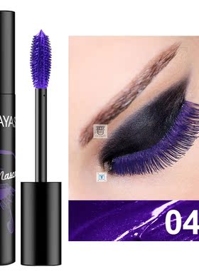 Color Mascara Waterproof Fast Dry Blue Purple Gold Black