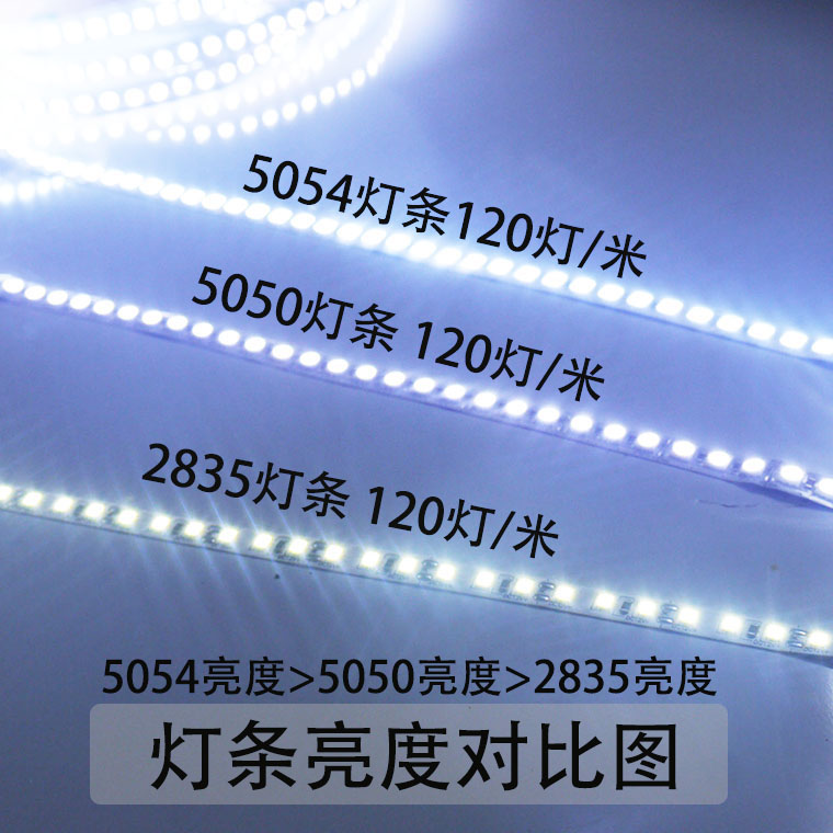 led软灯带条12v超亮装饰发光展柜台灯箱汽车用户外12伏防水线灯条 - 图1