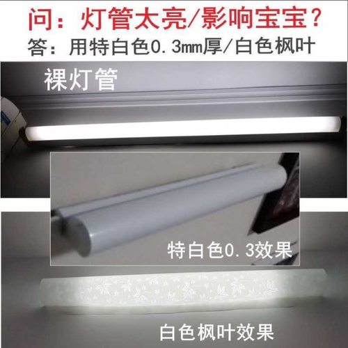 旧灯换新羊皮纸灯膜灯罩材料PVC白色仿石纹木雕装饰防刺眼灯罩 - 图3