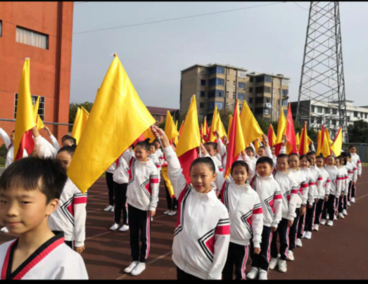 小彩旗刀旗杆幼儿园体操表演双面彩旗定做手摇舞蹈大红旗木质旗杆 - 图3