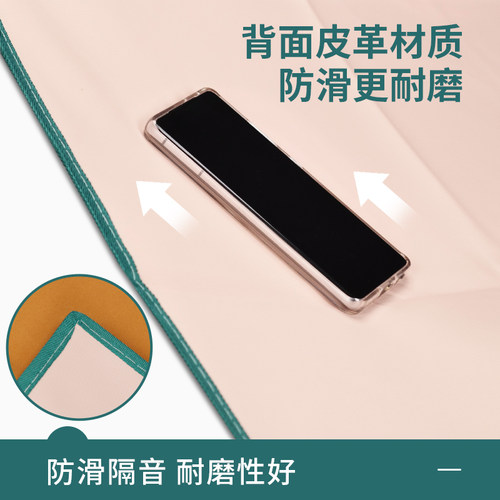 麻将桌布加厚消音防滑麻将桌垫手搓家用布垫子台面毯大号带兜打牌 - 图2
