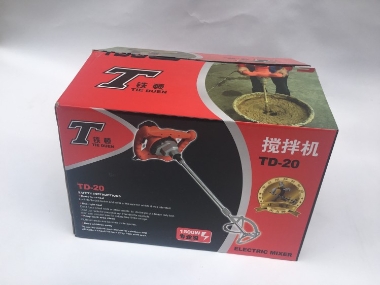 正品铁顿50搅拌机140搅拌器工业级双杆油漆搅拌钻搅灰大力神包邮 - 图3