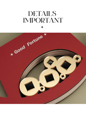 AMNN 马上有钱创意摆件客厅玄关办公桌装饰乔迁新居聚财礼物摆饰