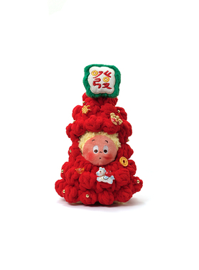 AMNN 發财星星树手工钩织新年摆件创意马上发财客厅桌面节日装饰