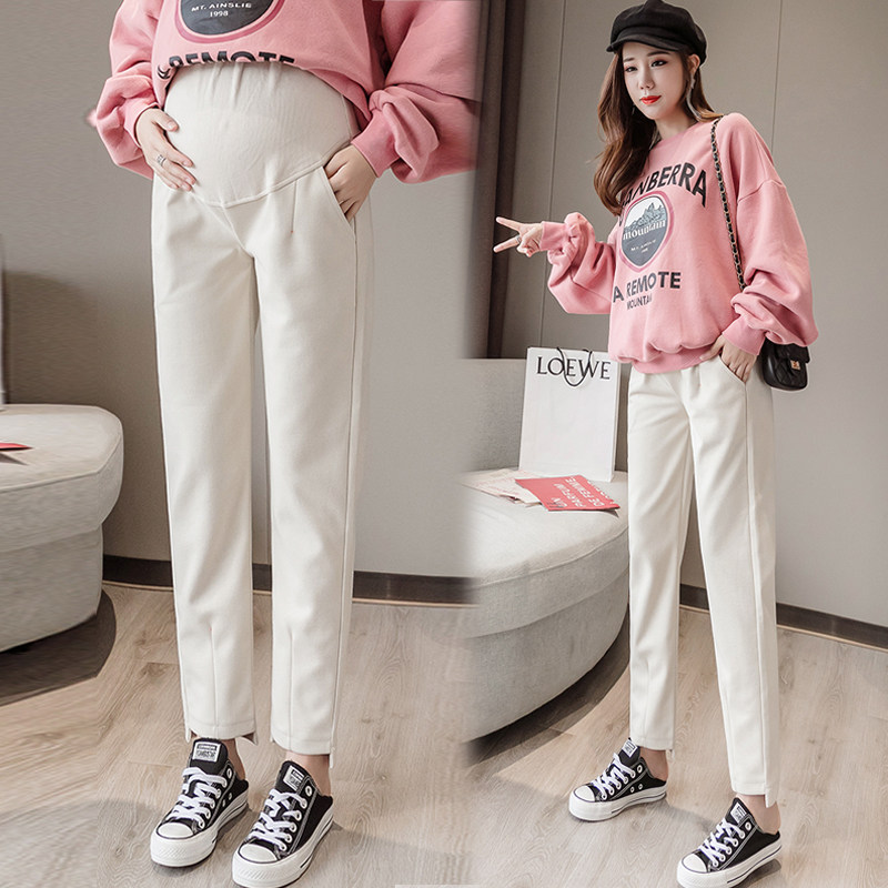 2020孕妇秋季毛呢裤子新款打底裤 月朵孕妇打底裤