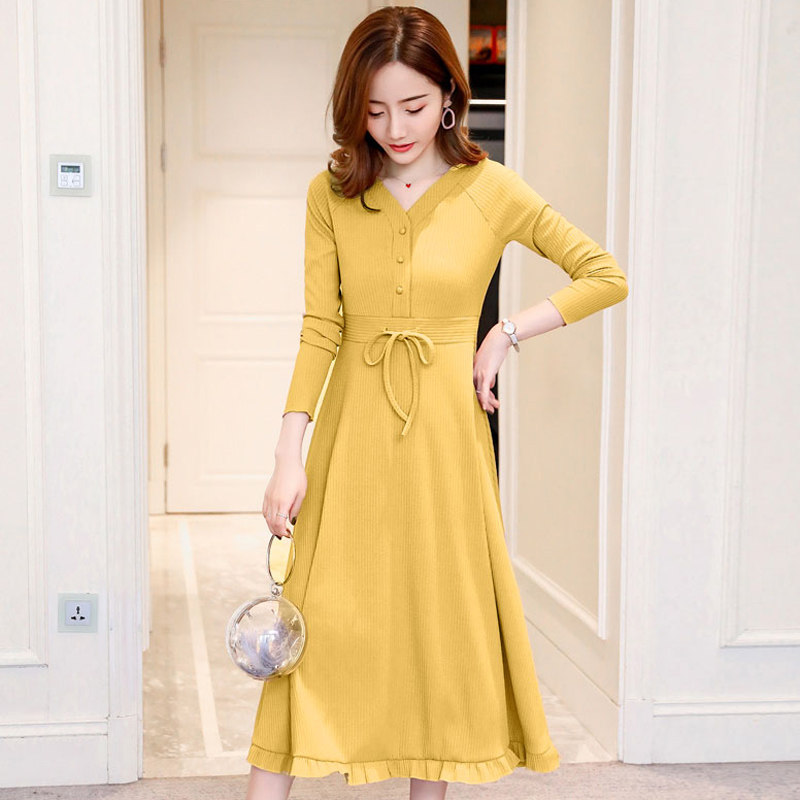 孕妇秋季连衣裙长裙子2020哺乳裙 月朵连衣裙