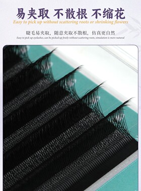 跨境嫁接睫毛0.10U型YY三叶草四叶草五叶草睫毛柔软不散根浓密毛