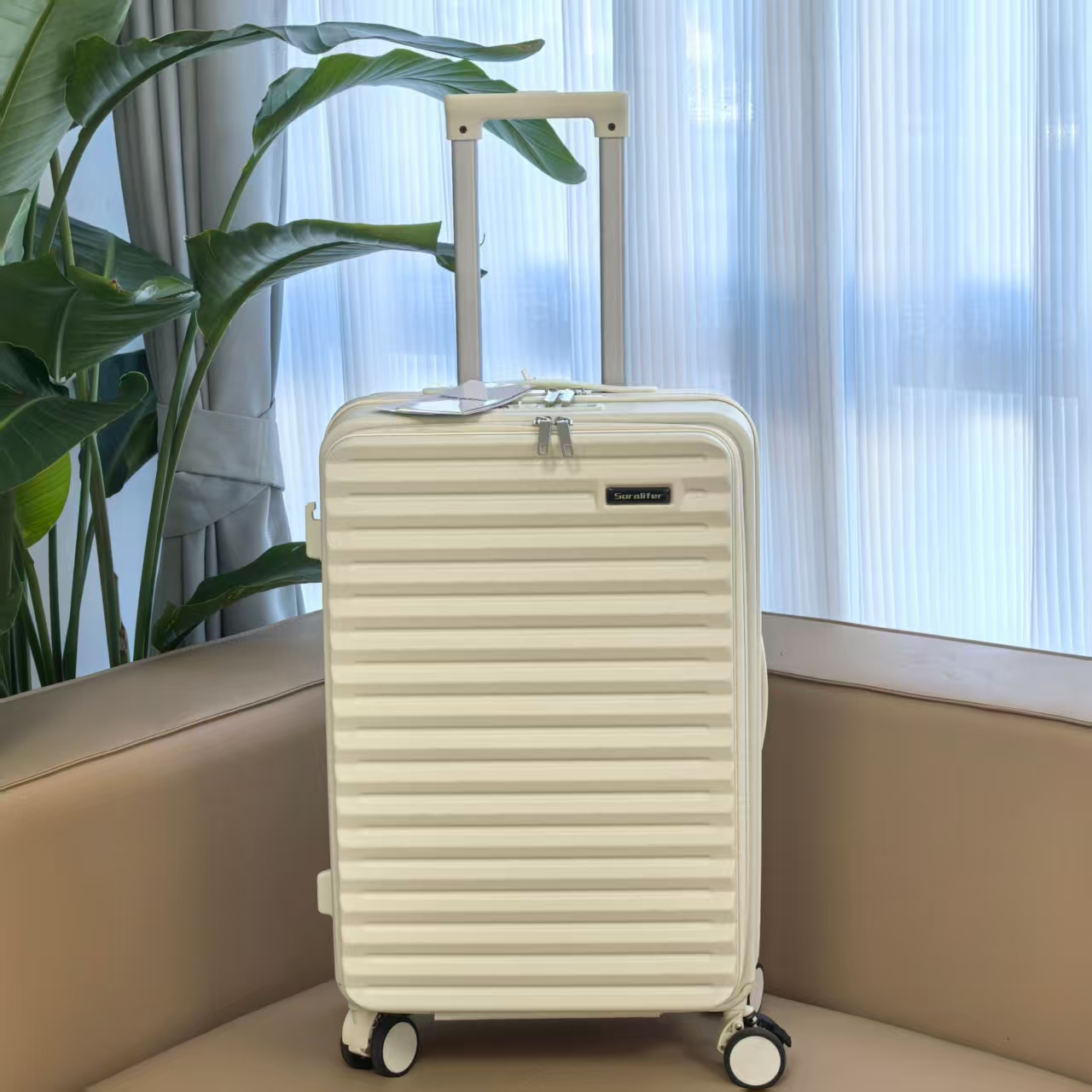 出口日本订单前置电脑仓万向轮静音减震杯架款可登机 - 图0