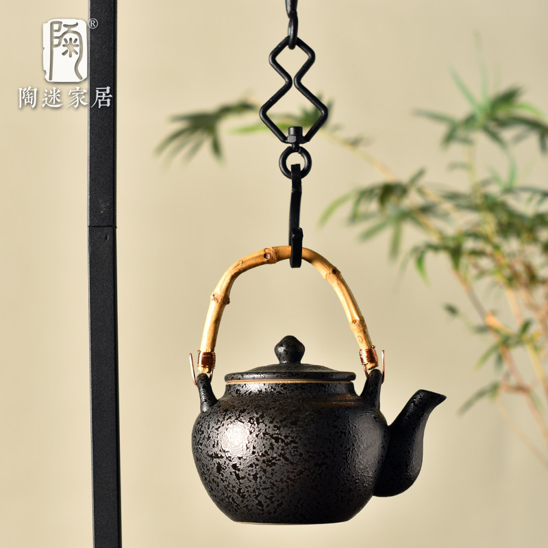 陶迷台式免安装自在钩围炉煮茶铁架可伸缩调节老式县挂烧水壶炭炉,淘宝优惠券,粉丝福利购,淘宝优惠卷