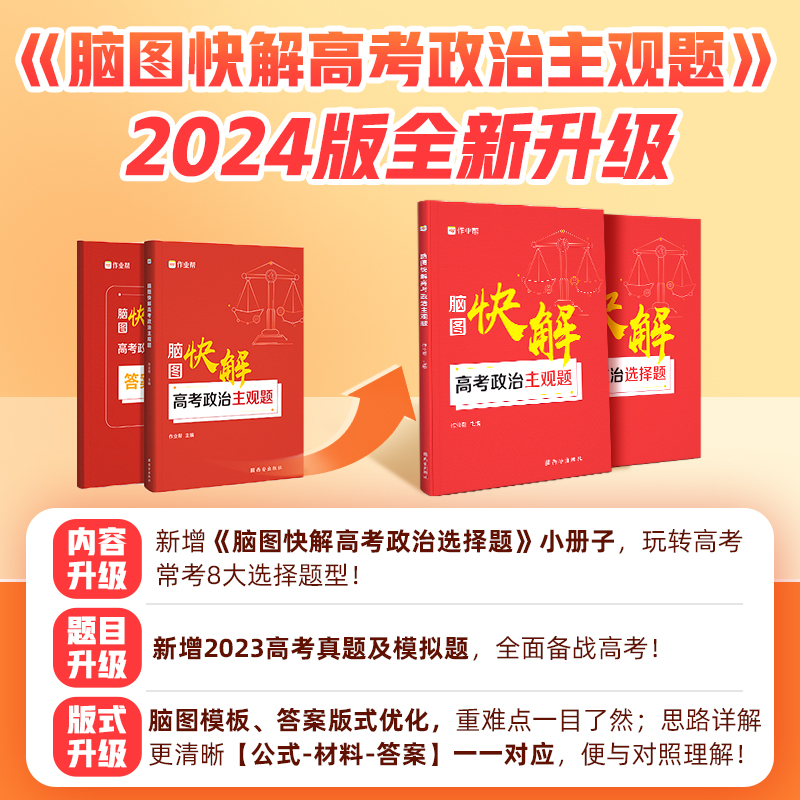 2024新作业帮脑图快解高考政治历史地理主观题必刷题答题模板数学物理化学生物高中解题思路思维导图知识点高一高二高三高中通用版 - 图0