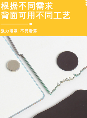 亚克力冰箱贴来图定制照片宠物文创城市文字logo软磁贴定做订制