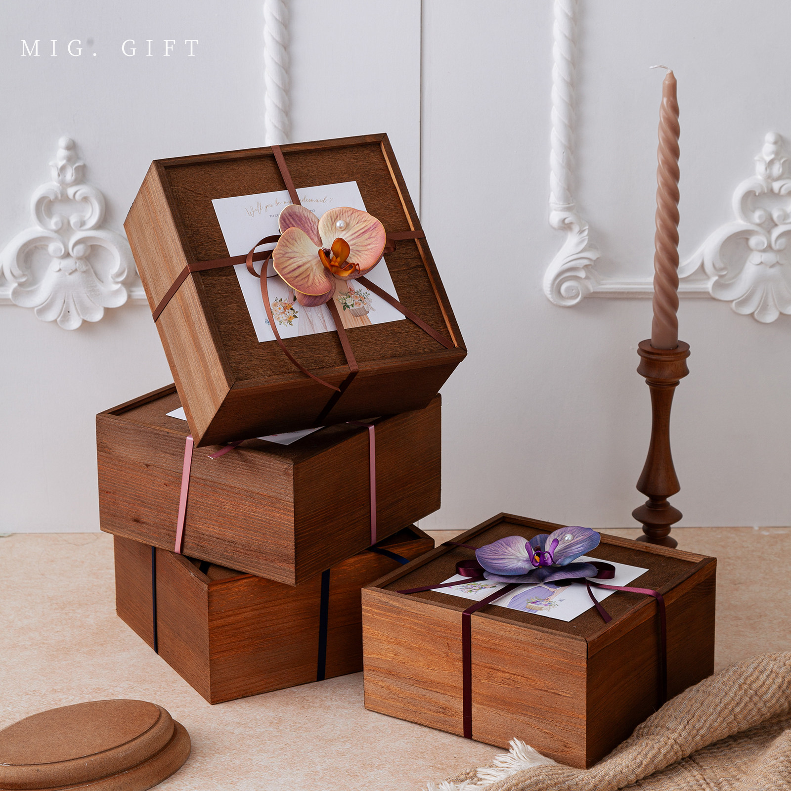 森系伴手礼女伴娘高端木盒礼物婚礼回礼姐妹礼盒小众高级实用礼品,淘宝优惠券,粉丝福利购,淘宝优惠卷
