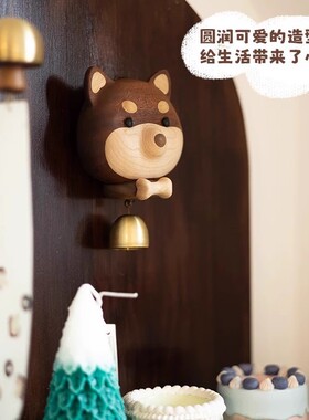 多巴胺柴犬磁吸门铃风铃