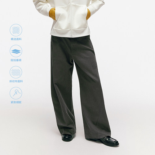 NORYBRAND「王牌弯刀3.0+原色牛仔」结构抽褶廓形弯刀牛仔长裤 - 图0