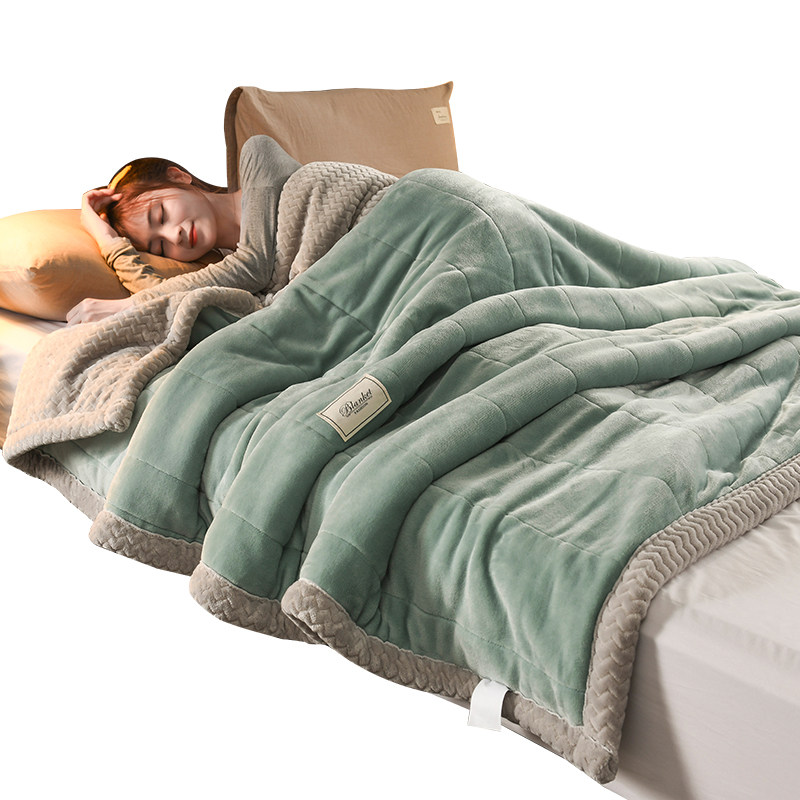 法兰绒毛毯加绒保暖珊瑚绒床单被子 佐唯爱休闲毯/毛毯/绒毯