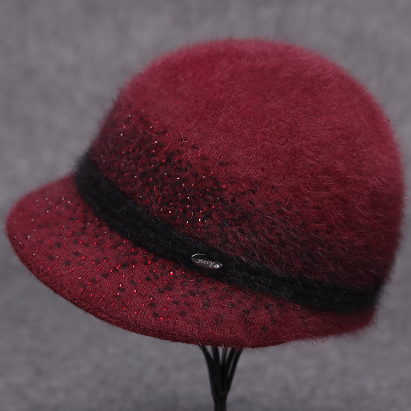 中老年帽子女冬天妈妈保暖帽加绒厚老人奶奶盆帽老太太针织毛线帽,淘宝优惠券,粉丝福利购,淘宝优惠卷