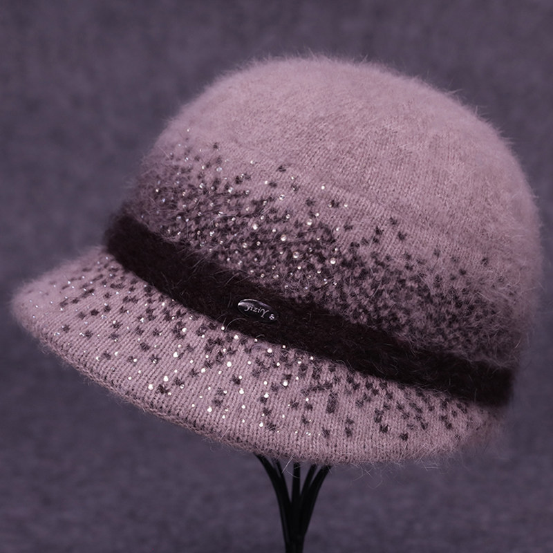 中老年帽子女冬天妈妈保暖帽加绒厚老人奶奶盆帽老太太针织毛线帽,淘宝优惠券,粉丝福利购,淘宝优惠卷