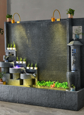 室内喷泉大型庭院景观流水屏风