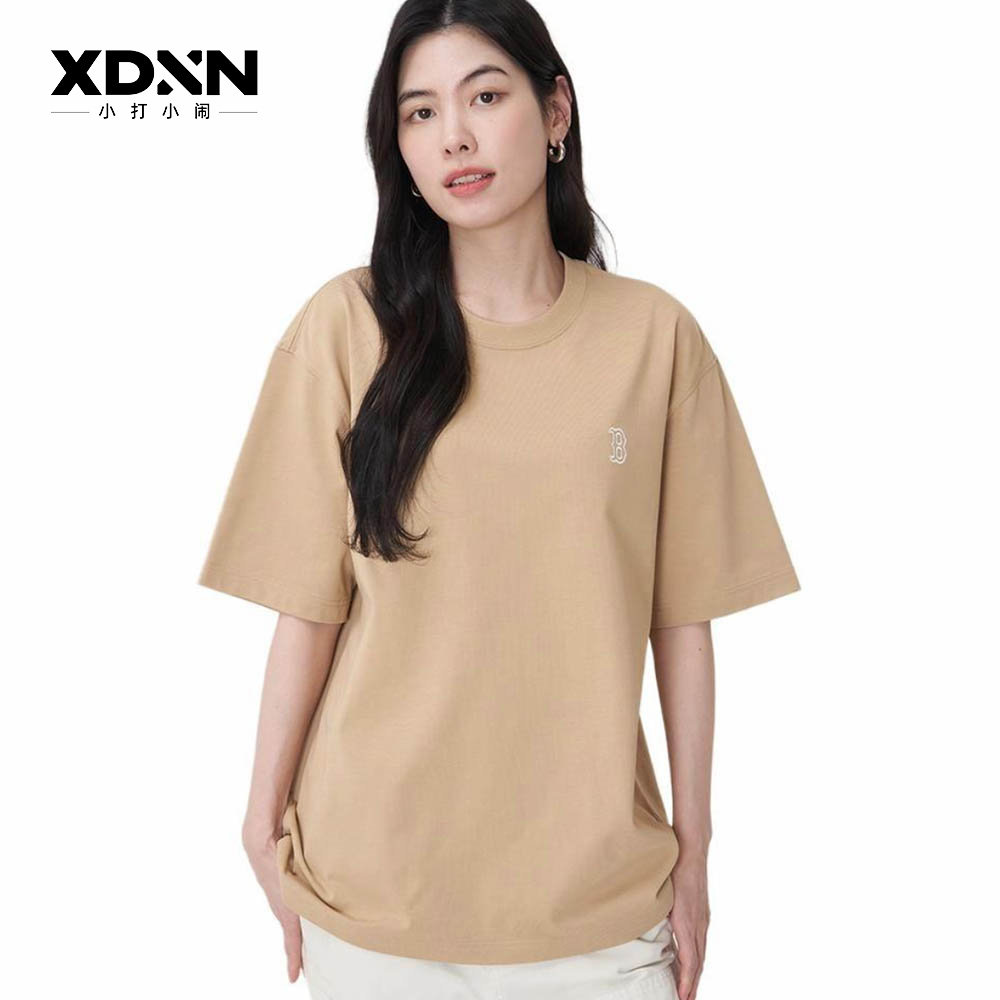 MLB 25秋季KARINA同款官方正品黑色短袖男女情侣半袖休闲T恤TSB02,淘宝优惠券,粉丝福利购,淘宝优惠卷