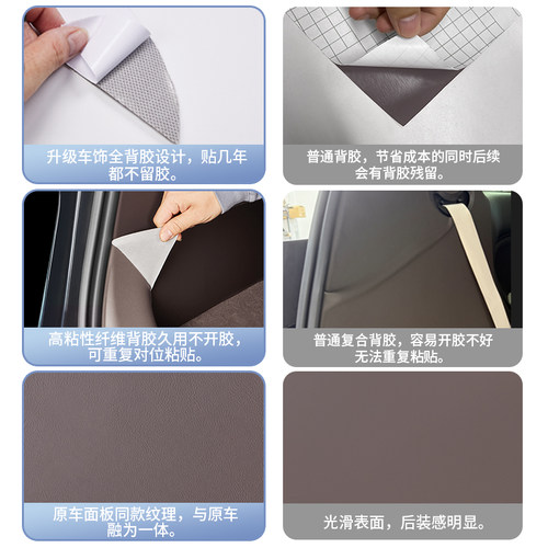 适用于22-26款腾势D9后备箱尾门防刮皮革贴内饰防踢防护垫改装件 - 图1