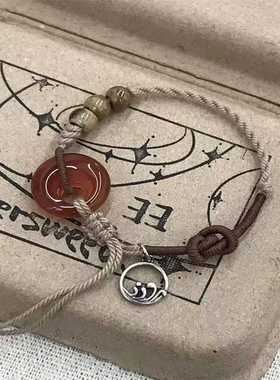 新中式手链新中式竹节串珠手链