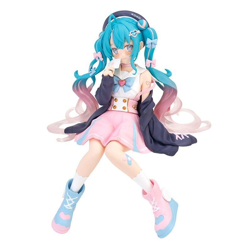 初音未来泡面压景品手办礼物公主殿下坐姿车载机箱可爱摆件礼物-图3