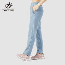 Tango Outdoor Flush Trousers Female Windproof Soft Shell Grip Suede Ski Long Pants Plus Suede Thickened Autumn Winter Sweatpants Coral Suede