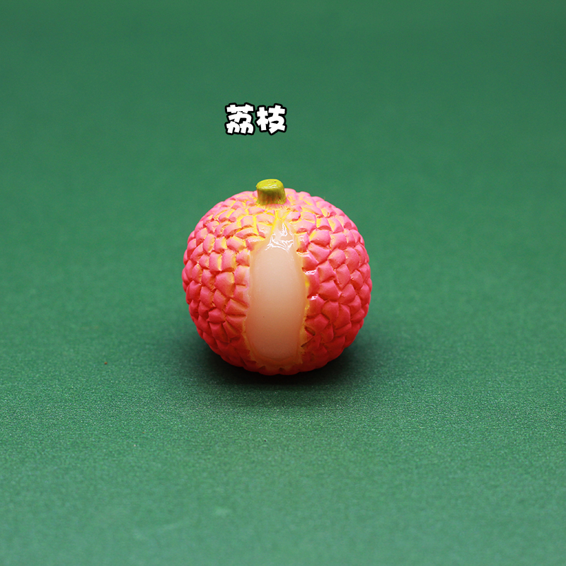 独立盲袋迷你微缩食玩水果一套玩具食物芒果荔枝西瓜柠檬仿真模型-图1